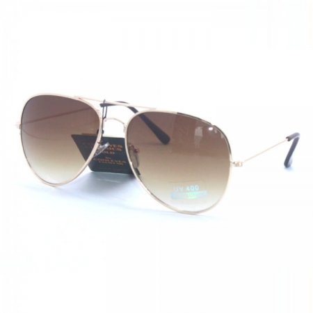 Spherical Lens Aviator Metal Sunglasses AV014