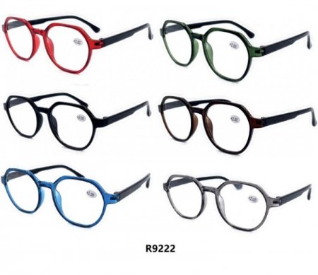 Fashion Plastic Reading Glasses 4 Style Asstd R9220-23