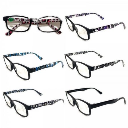 Ladies Fashion Plastic Reading Glasses 4 Style Asstd R9262-65