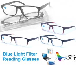 Blue Light Filter Reading Glasses Reading Glasses 2 Style Asstd R9188/R9189C  Blue Light Filter Reading Glasses Reading Glasses 2 Style Asstd R9188/R9189C