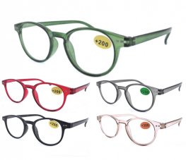 Fashion Plastic Reading Glasses 4 Style R9204-07 Fashion Plastic Reading Glasses 4 Style R9204-07